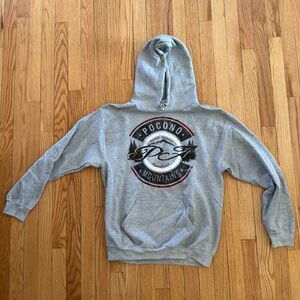 Pocono Mountains Gray Hoodie